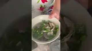 Famous grandma pork intestine clear soup - Thai street food