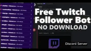 Twitch Follow Bot FREE | Discord Bot (2025)