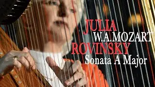 W.A.Mozart - Sonata A Major K.331 | Julia Rovinsky Harp Arrangement #harp #Mozart #JuliaRovinsky