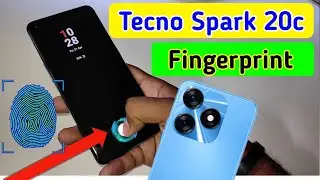 Tecno spark 20c in display fingerprint setting/Tecno fingerprint screen lock/fingerprint sensor