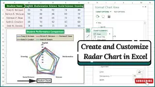 How to Create and Customize Radar Chart in Excel (Details)