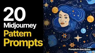 20 Midjourney Pattern Prompts (Prompts in description)