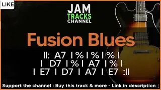 Blues Fusion / Rhumba Feel Backing Track Jam in A