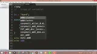 PHP Tutorials for Beginners 41 - Variable scope in PHP