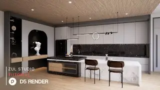 D5 Render realistic interior rendering tutorial | Pantry 167