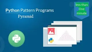 Pyramid pattern in python | How to print a pyramid of stars in python