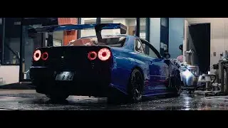 900HP Nissan R34 GT-R in Tokyo - Raw Sound | 4K