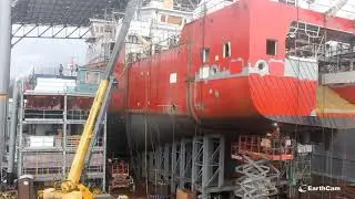 Construction Time Lapse - OFSV1 CCGS Sir John Franklin