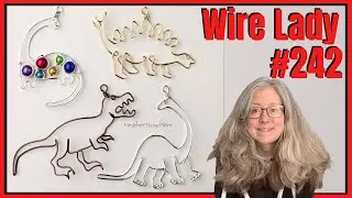 Making Wire Dinosaur Pendants // Wire Lady TV Ep 242