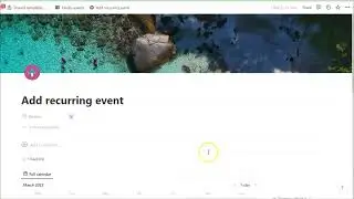 Notion Buttons for Recurring Events