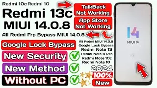 Redmi 13c Frp bypass MIUI 14 || Redmi Note 13 Frp bypass MIUI 14 || Redmi 13c Frp bypass