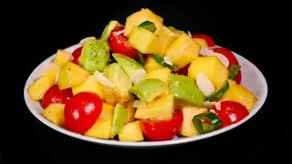 РАДУГА ВКУСОВ! Салат из манго, авокадо и черри | Mango, Avocado & Cherry Salad