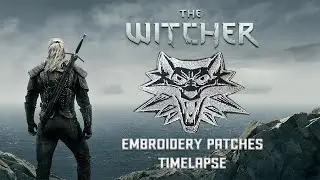 The Witcher School of the Wolf | TimeLapse | Embroidery Design