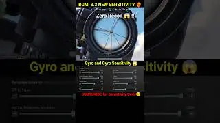 😱 BGMI Scope Setting 2x 3x 4x 6x 8x | New Best Sensitivity Settings | No Recoil #shorts #bgmi #viral