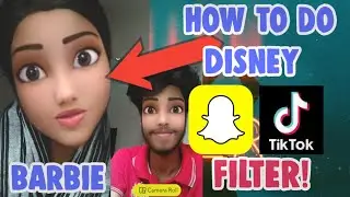 How To Do The Disney Character On Tiktok/Instagram/Snapchat | Barbie Filter Tiktok Snapchat