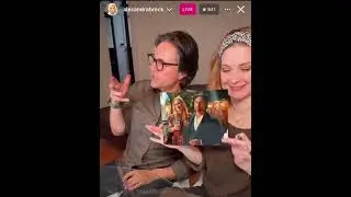 Alex and Martin live signing. Watch them on their IG #alexandrabreckenridge #martinhenderson