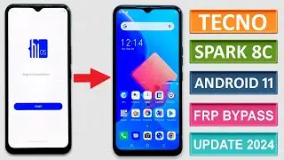 Tecno Spark 8c KG5K Android 11 Frp Unlock Without PC | Tecno Spark 8c Gmail/Google Account Bypass |