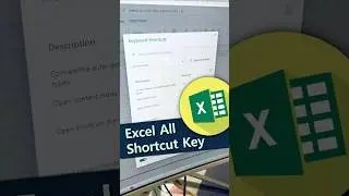 👌👌Excel All Shortcut Key💥All Shortcut key in one place #shorts #excel #ytviral #exceltipsandtricks