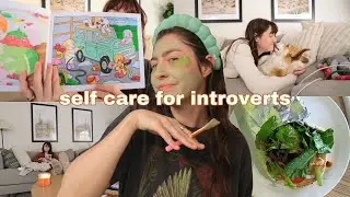 My introverted day of self care | Mood boosters and tips for alone time