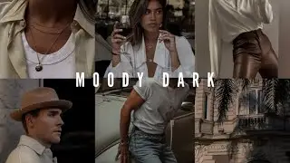 MOODY DARK Preset - Lightroom Mobile Preset DNG Tutorial Dark Warm Mood