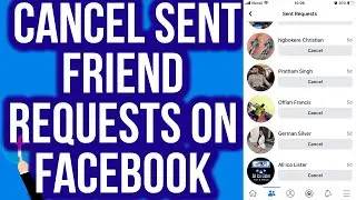 How to Cancel Sent Friend Requests on Facebook 2021 From Phone(New Updated)