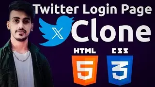 Create Twitter/X.com Login Page Clone Using HTML & CSS - HINDI