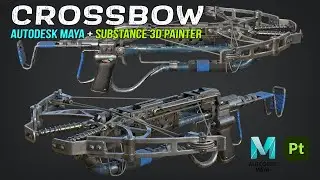 Crossbow | Autodesk Maya + Substance 3D Painter