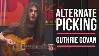 Guthrie Govan Alternate Picking Guitar Lesson Masterclass  | Licklibrary Guitar Lessons