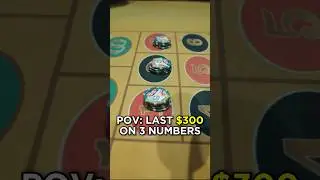 $300 on 3 Roulette numbers!!  We need this one 😭