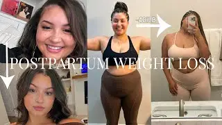 HOW I LOST 40ILBS 6 MONTHS AFTER HAVING A BABY| postpartum weight loss + gym vlog & workout routine!