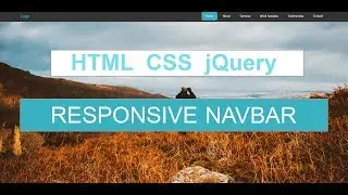 Responsive Navbar Using HTML CSS And jQuery