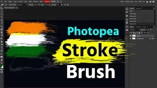 Photopea Stroke brush | How to add brush strokes in photoshop | Download Splash Stroke Brushes
