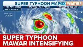 Super Typhoon Mawar Intensifying As It Approaches Guam, Will Be Equivalent To Category 4 Hurricane