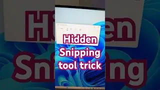 Hidden trick you didn’t know existed #snippingtool  #windows11