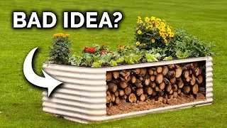 What Happens When You Bury Old Logs In A Raised Bed?