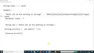 Java Programming Tutorial -  35-  String Split Method