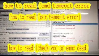 how to read dead emmc dump & cmd timeout error emmc dump un readable  emmc dump 100%tested video