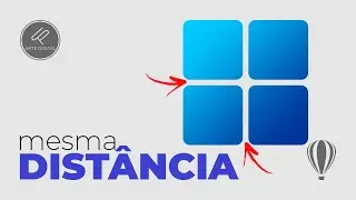 COMO distribuir objetos em distâncias iguais no CorelDRAW