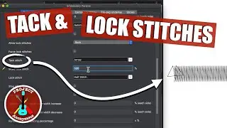 INK/STITCH TACK & LOCK STITCHES | Satin Stitch Unraveling Fix