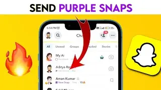 How to send Purple Snap on SnapChat?