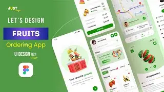Food Ordering App UI PART 1 | UI Design | Live 🔴24 | Figma | Just Design 
