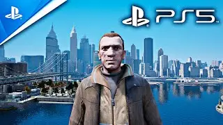 GTA 4 PS5  | FULL GAME MOVIE REMASTERED - REMAKE NEXT GEN WALKTHROUGH 4K 60fps