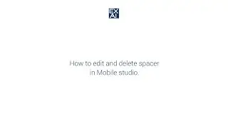 How to edit and delete spacer in mobile.