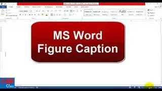 Insert Figure Caption in MS Word