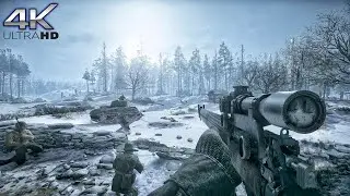 Battle of Bulge - Ultra Realistic Graphics UHD [ 4K 120FPS ] Call of Duty WWII Gameplay