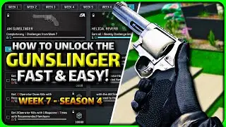 How To Unlock New Gunslinger Pistol Fast & Easy (Week 7) MW3