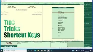 Tally ERP 9 - Sales Invoice Tips, Tricks & Shortcut Keys in Tamil