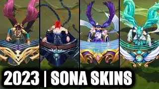 ALL SONA SKINS SPOTLIGHT 2023 | League of Legends