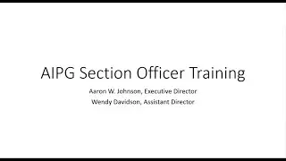 AIPG Section Officer Training-2024