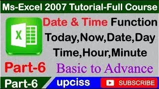 Ms Excel 2007 Tutorial Part 6